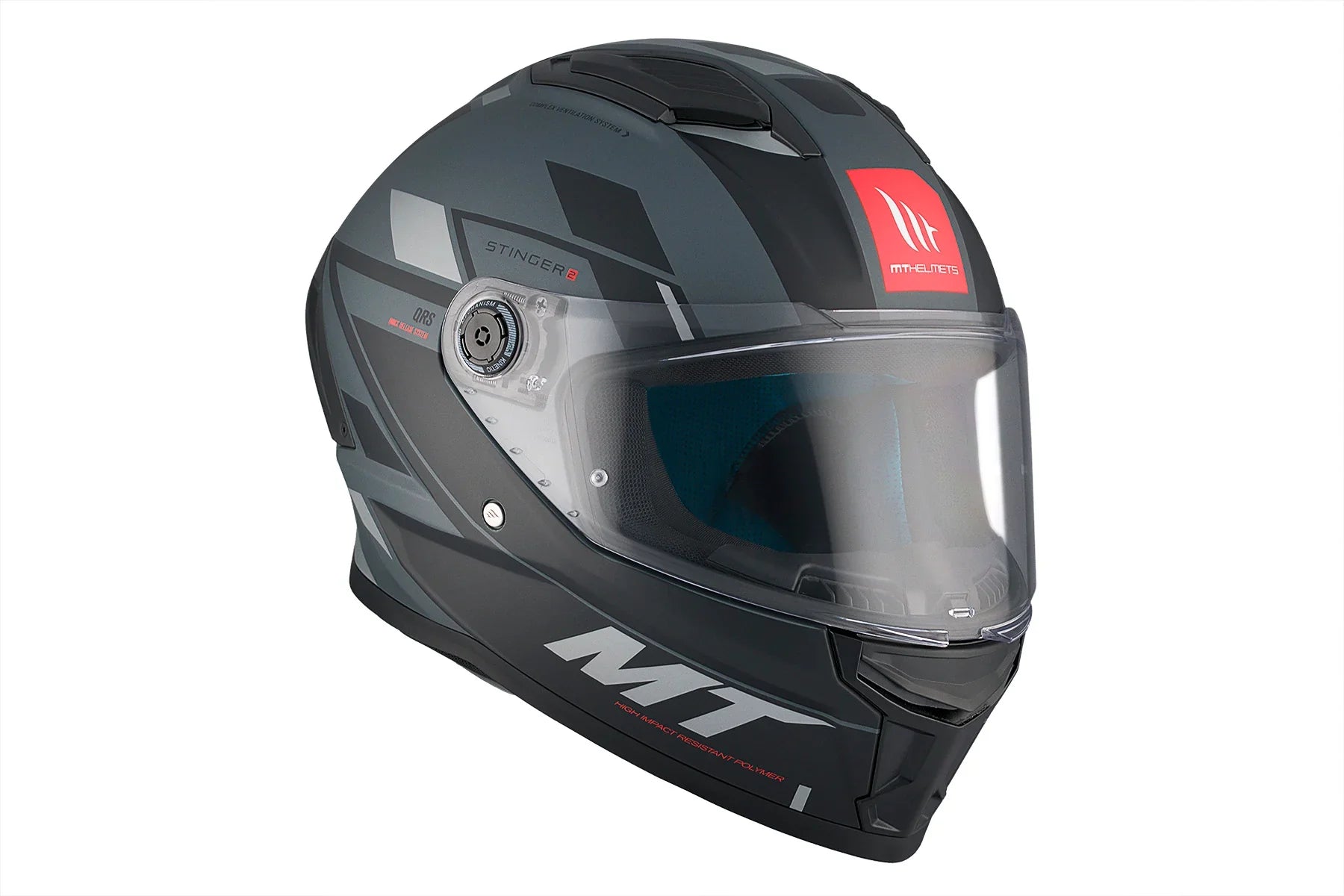 MT Stinger 2 Zivze C2 Casco integral para motocicleta Mate - CASCO