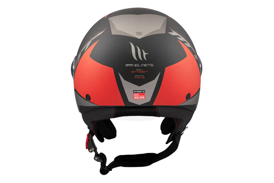 MT STREET S POKE B5 mate Casco de moto jet de estilo retro - CASCO