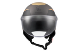 MT STREET S POKE C9 Matt Casco Abierto Para Scooter De Estilo Clásico - CASCO