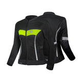 R-TECH SUPER LITE JAQUETES DE MOTO SENYORA NEGRE GROC FLOU