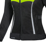 R-TECH SUPER LITE JAQUETES DE MOTO SENYORA NEGRE GROC FLOU