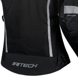 R-TECH SUPER LITE JAQUETES DE MOTO SENYORA NEGRE GROC FLOU