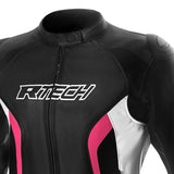 R-TECH TOM RIDER JAQUETES DE MOTO SENYORA NEGRE BLANC FUCSIA