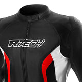 R-TECH TOM RIDER JAQUETES DE MOTO SENYORA NEGRE BLANC VERMELL