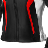 R-TECH TOM RIDER JAQUETES DE MOTO SENYORA NEGRE BLANC VERMELL