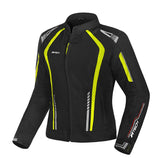 R-TECH MARSHAL JAQUETES DE MOTO SENYORA NEGRE GROC FLOUR