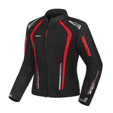 R-TECH MARSHAL JAQUETES DE MOTO SENYORA NEGRE VERMELL