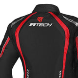R-TECH MARSHAL JAQUETES DE MOTO SENYORA NEGRE VERMELL