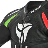 rtech-mono-1pc-defender-gp-negro-rojo-varde-front-top-view