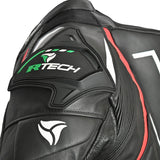 rtech-mono-1pc-defender-gp-negro-rojo-varde-left-sleeve-view