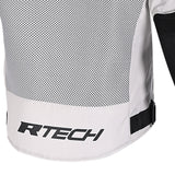 R-TECH SPIRAL MESH CHAQUETA DE MOTO VERANO HOMBRE HIELO GRIS NEGRO ROJO