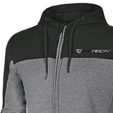 R-TECH SUSPENSION SUDADERA DE MOTO DE HOMES NEGRE GRIS