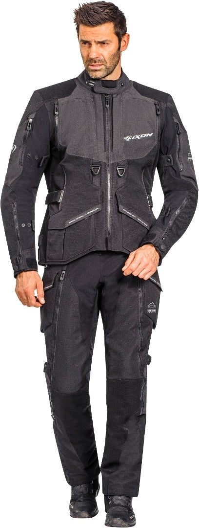 IXON RAGNAR Aventura Chaqueta Textil Moto Negro/Antracita