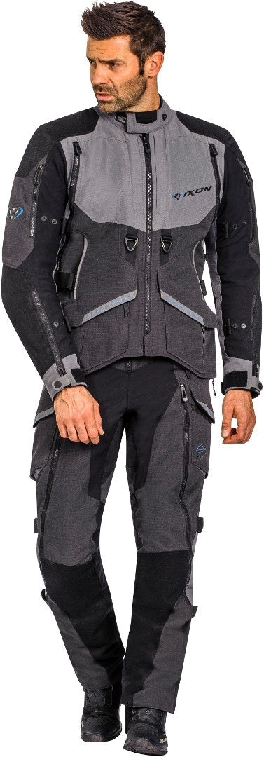 IXON RAGNAR Aventura Chaqueta Textil Moto Antracita/Gris/Azul