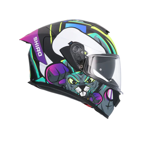 SHIRO CASCO RAPTOR CRAZY RABBIT MULTICOLOR MATE - SECURTEX MOTOR S.L (t/a MaximoMoto)