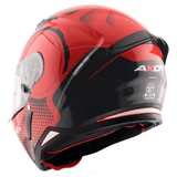 AXOR HUNTER SPEAR CASCO INTEGRAL DE MOTOCICLETA NEGRO ROJO