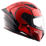 AXOR HUNTER SPEAR CASCO INTEGRAL DE MOTOCICLETA NEGRO ROJO