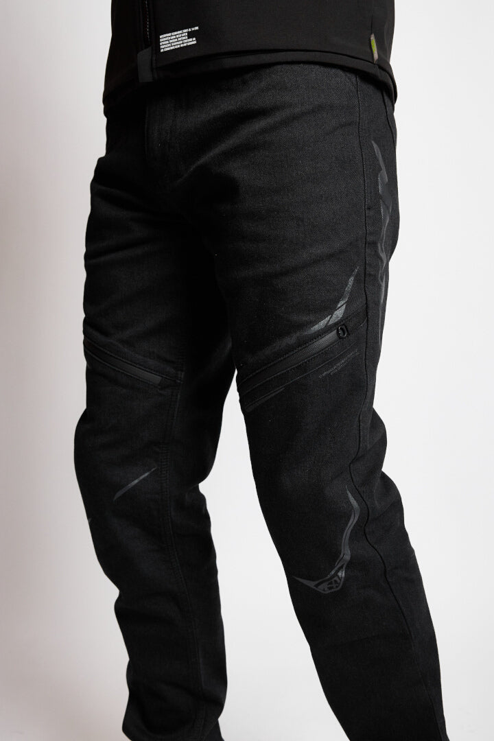 IXON REMY HOMBRE PANTALONES MOTO JEANS NEGRO