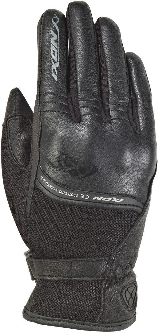 IXON RS SHINE 2 CUERO TEXTIL GUANTES MOTO PARA MUJER NEGRO