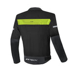 R-TECH SUPER LIGHT TEXTILE JAQUETE DE MOTO NEGRE GROC,F