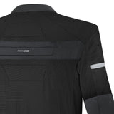 R-TECH SUPER LIGHT TEXTILE JAQUETE DE MOTO NEGRE