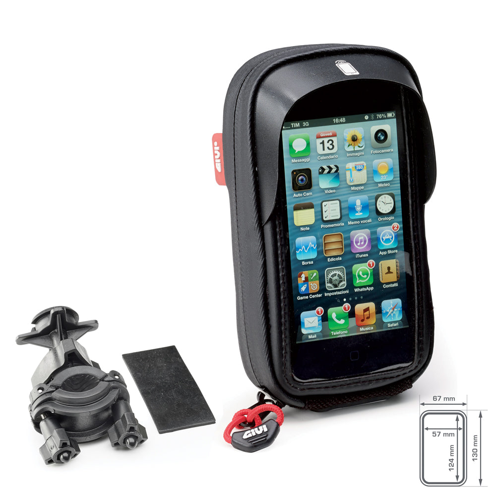 GIVI - PORTADISPOSITIVO MOTO ESP. SPHONE-GPS F/R MANILLAR (IPHONE 4/5) S955B