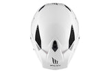 MT District Sv Solid A0 en blanco brillante Casco de moto todoterreno - CASCO