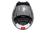 MT Atom 2 Strange B2 con parte delantera abatible brillante Casco de motocicleta