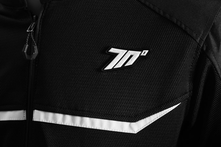 SEVENTY SD-JR30.1 CHAQUETA MOJAVE VERANO RACING HOMBRE NEGRA/BLANCA - SECURTEX MOTOR S.L (t/a MaximoMoto)