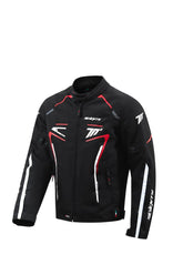 SEVENTY SD-JR65 Piston Street Riding negra y roja Chaqueta de motociclista - SECURTEX MOTOR S.L (t/a MaximoMoto)