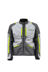 SEVENTY SD-JT67 TANAMI Chaqueta De Moto Para Hombre Negro/Gris/Amarillo Fluorescente
