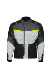 SEVENTY SD-JT83 TONALE Chaqueta de moto para hombre Negro/gris/amarillo flúor