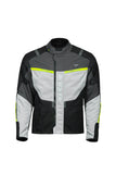 SEVENTY SD-JT83 TONALE Chaqueta de moto para hombre Negro/gris/amarillo flúor