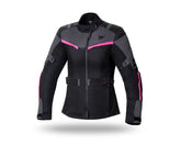 SEVENTY DEGREES SD-JT85 INVIERNO CHAQUETA DE MOTO TOURING MUJER NEGRO ROSA