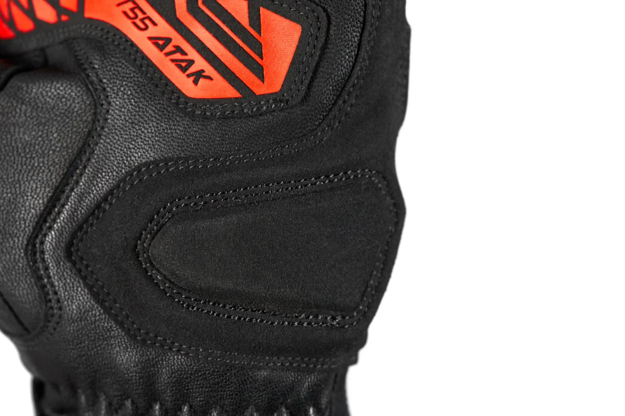 SEVENTY SD-T55 ATAK Guantes De Motociclismo Para Hombre Negro/Rojo - SECURTEX MOTOR S.L (t/a MaximoMoto)