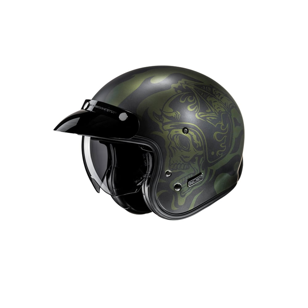 HJC V31 Flame MC4SF Casco de moto de estilo retro clásico