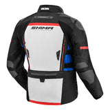 SHIMA DUNE CHAQUETA TEXTIL DE MOTO HOMBRE NEGRO BLANCO AZUL