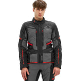 SHIMA DUNE CHAQUETA TEXTIL DE MOTO HOMBRE NEGRO ROJO