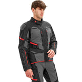 SHIMA DUNE CHAQUETA TEXTIL DE MOTO HOMBRE NEGRO ROJO