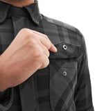 SHIMA RENEGADE 2.0 CAMISA DE MOTO CUADROS HOMBRE NEGRO