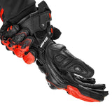 SHIMA RS-3 GUANTES DE MOTO HOMBRE NEGRO ROJO FLUOR
