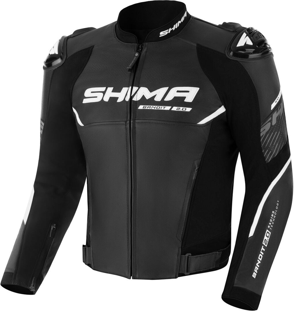 Shima Bandit 2.0 Hombre Piel Chaqueta Negra - SECURTEX MOTOR S.L (t/a MaximoMoto)