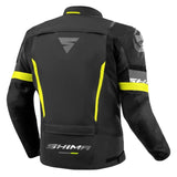 SHIMA SOLID 2.0 CHAQUETA TEXTIL DE MOTO HOMBRE NEGRO AMARILLO