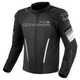 SHIMA SOLID 2.0 CHAQUETA TEXTIL DE MOTO HOMBRE NEGRO BLANCO