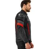 SHIMA SOLID 2.0 CHAQUETA TEXTIL DE MOTO HOMBRE ROJO