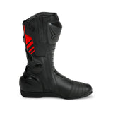 SHUA SUPER TECH CUIR CARRERES BOTAS DE MOTO NEGRE VERMELL