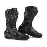 SHUA SUPER TECH CUIR CARRERES BOTASS DE MOTO NEGRE