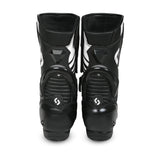 SHUA SUPER TECH CUIR CARRERES BOTAS DE MOTO NEGRE BLANC