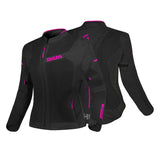 SHUA GRAVITY MESH 2.0 CHAQUETA DE MOTO MUJER NEGRO ROSA