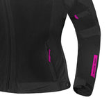 SHUA GRAVITY MESH 2.0 CHAQUETA DE MOTO MUJER NEGRO ROSA